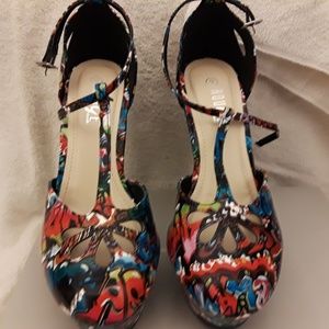 Black Graffiti Print